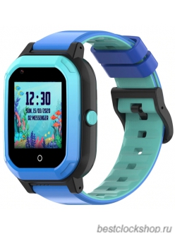 GPS часы SMARUS kids KW2 синие (4G, GPS, виброзвонок, видеозвонок)