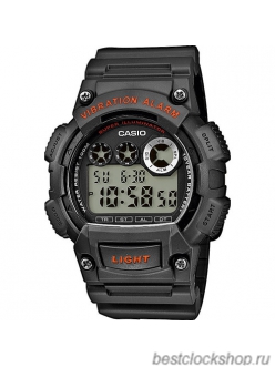 Ремешок для часов Casio W-735H (темно-серый) (10451997)